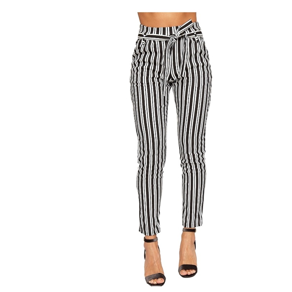 Striped trousers